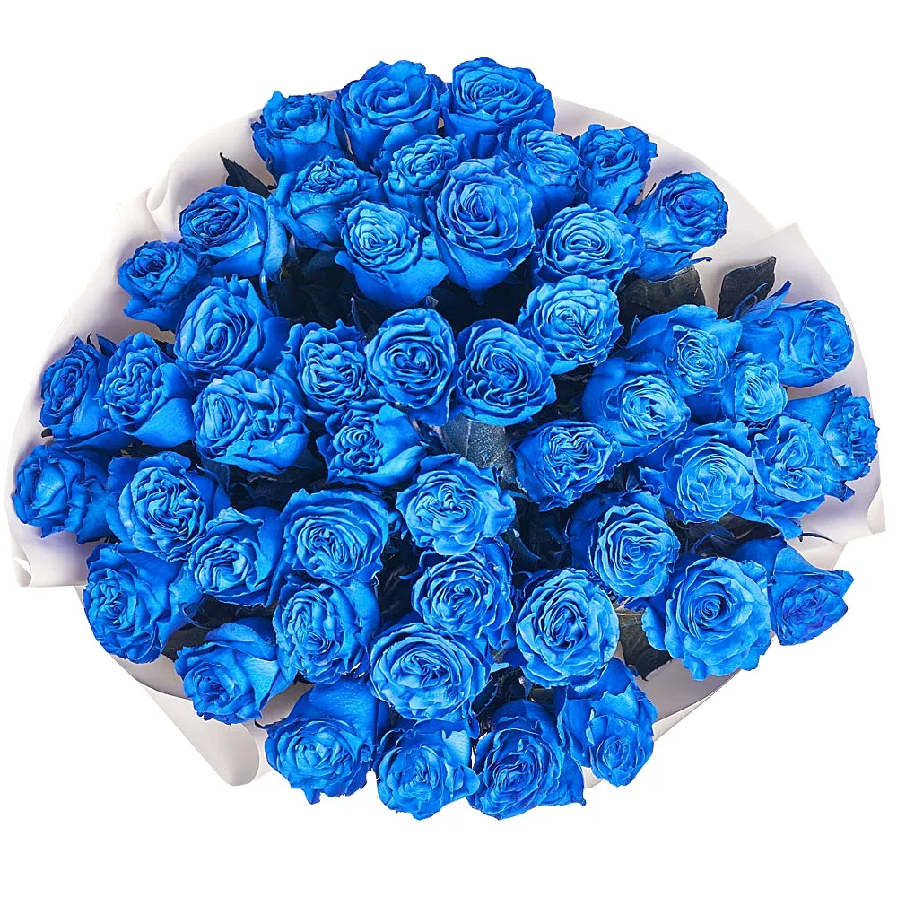 Букет из 51 синей розы