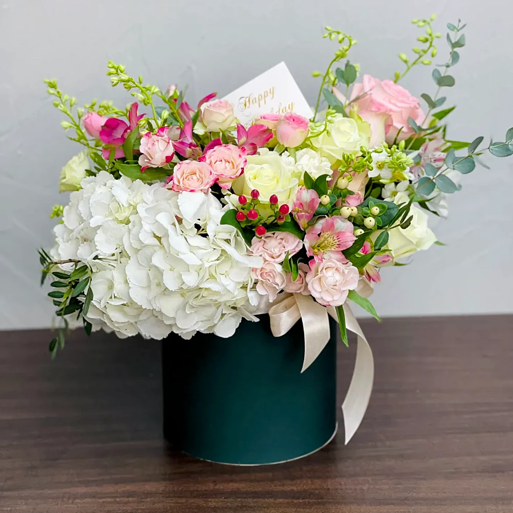 Цветы в коробке