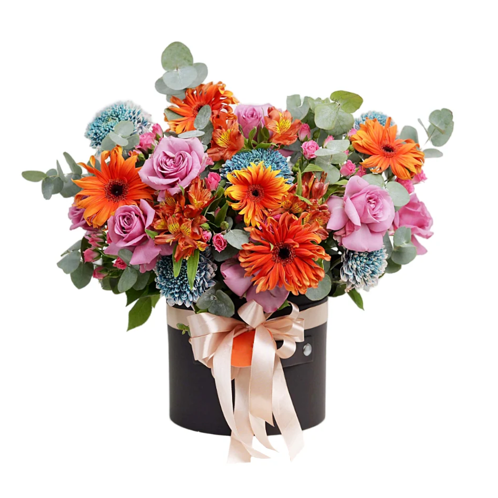 Цветы в коробке