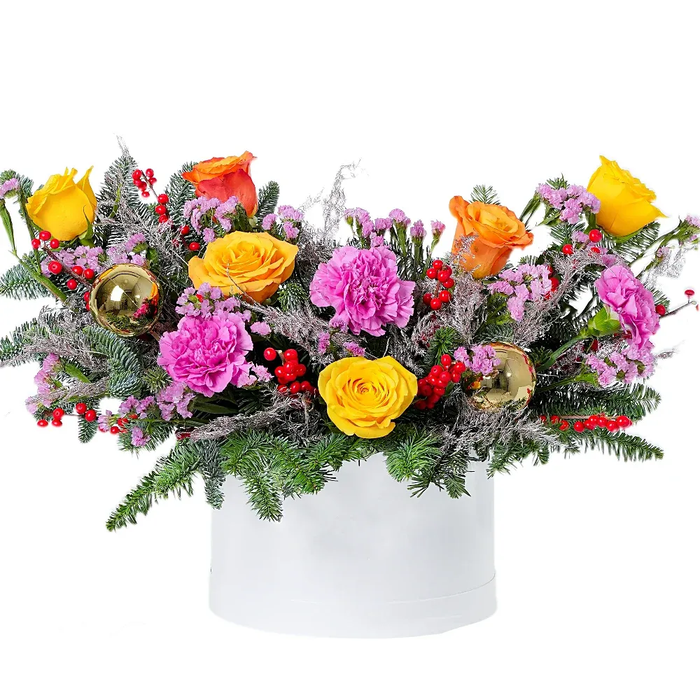 Композиция в шляпной коробке